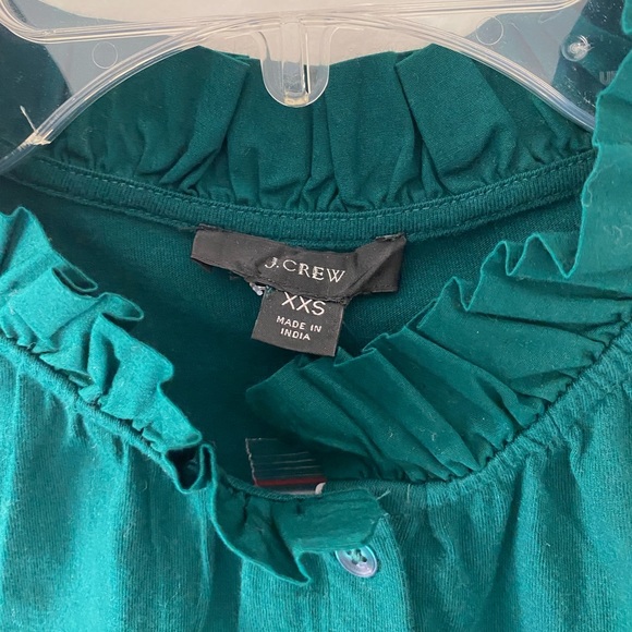 NWT! Jcrew Ruffleneck button-up top - Picture 6 of 9